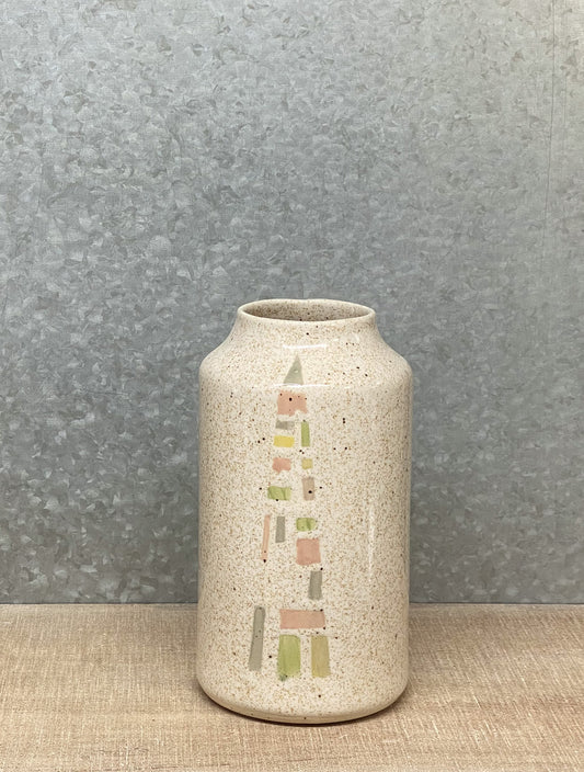 Pastel Geometric Vase