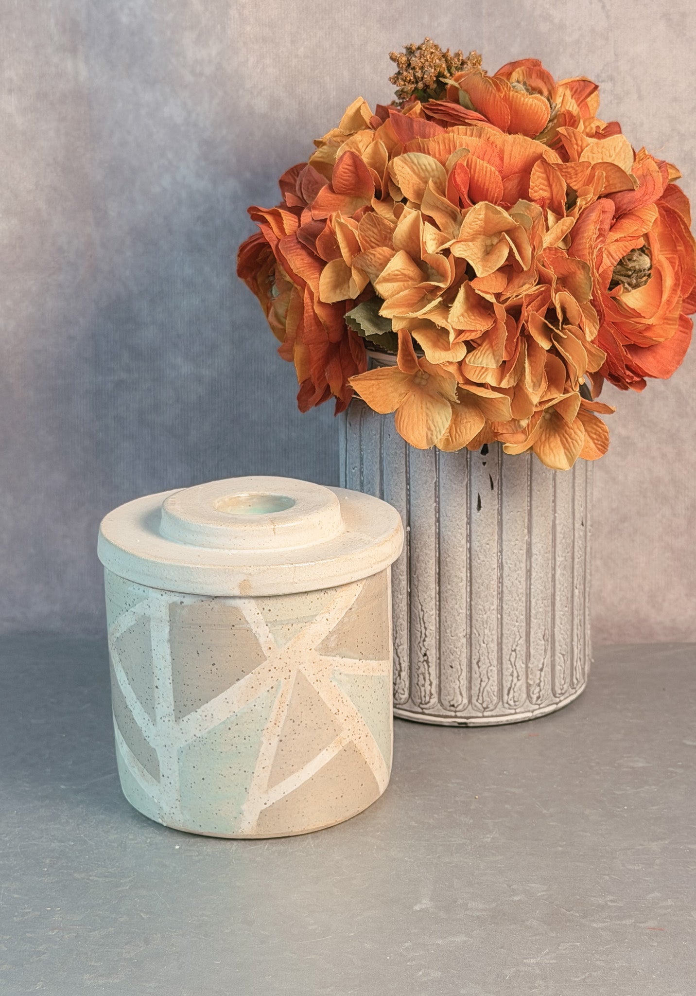 Mosaic French Butter Crock
